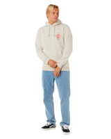 Search Icon Hoodie in Light Grey Marle