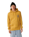 The Rip Curl Mens Search Icon Hoodie in Mustard Gold