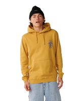 The Rip Curl Mens Search Icon Hoodie in Mustard Gold