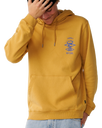 The Rip Curl Mens Search Icon Hoodie in Mustard Gold