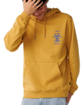 The Rip Curl Mens Search Icon Hoodie in Mustard Gold