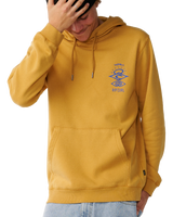 The Rip Curl Mens Search Icon Hoodie in Mustard Gold