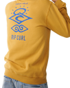 The Rip Curl Mens Search Icon Hoodie in Mustard Gold