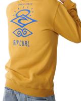 The Rip Curl Mens Search Icon Hoodie in Mustard Gold