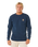 The Rip Curl Mens Pacific Rinse Patch Sweatshirt in Dark Navy