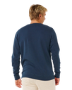 The Rip Curl Mens Pacific Rinse Patch Sweatshirt in Dark Navy