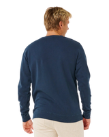 The Rip Curl Mens Pacific Rinse Patch Sweatshirt in Dark Navy