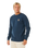The Rip Curl Mens Pacific Rinse Patch Sweatshirt in Dark Navy
