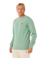 Pacific Rinse Patch Sweatshirt in Aloe