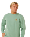 Pacific Rinse Patch Sweatshirt in Aloe