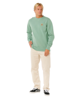 Pacific Rinse Patch Sweatshirt in Aloe