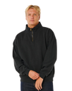 Premium Surf 1/4 Zip Fleece in Black