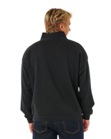 Premium Surf 1/4 Zip Fleece in Black