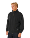 Premium Surf 1/4 Zip Fleece in Black