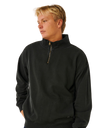 Premium Surf 1/4 Zip Fleece in Black