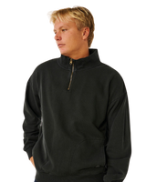 Premium Surf 1/4 Zip Fleece in Black