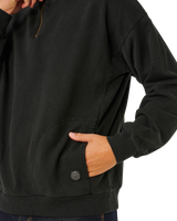 Premium Surf 1/4 Zip Fleece in Black