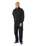Premium Surf 1/4 Zip Fleece in Black