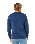 The Rip Curl Mens Classic Surf Sweatshirt in Light Navy