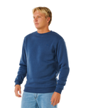 The Rip Curl Mens Classic Surf Sweatshirt in Light Navy