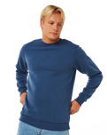 The Rip Curl Mens Classic Surf Sweatshirt in Light Navy