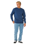 The Rip Curl Mens Classic Surf Sweatshirt in Light Navy