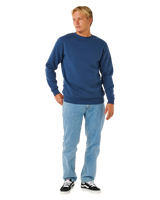 The Rip Curl Mens Classic Surf Sweatshirt in Light Navy
