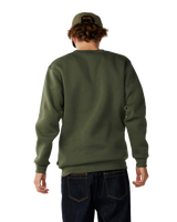The Rip Curl Mens Classic Surf Sweatshirt in Dark Olive