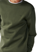 The Rip Curl Mens Classic Surf Sweatshirt in Dark Olive