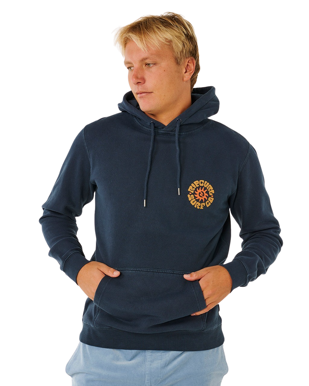 Pacific Rinse Hoodie in Dark Navy