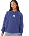Luxe Surf Raglan Sweatshirt in Navy
