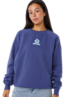 Luxe Surf Raglan Sweatshirt in Navy