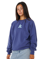Luxe Surf Raglan Sweatshirt in Navy