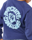 Luxe Surf Raglan Sweatshirt in Navy