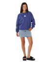 Luxe Surf Raglan Sweatshirt in Navy