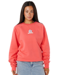 Luxe Surf Raglan Sweatshirt in Watermelon