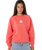 Luxe Surf Raglan Sweatshirt in Watermelon