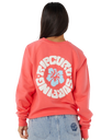 Luxe Surf Raglan Sweatshirt in Watermelon