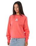 Luxe Surf Raglan Sweatshirt in Watermelon