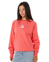 Luxe Surf Raglan Sweatshirt in Watermelon