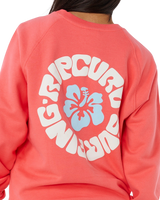 Luxe Surf Raglan Sweatshirt in Watermelon