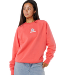 Luxe Surf Raglan Sweatshirt in Watermelon