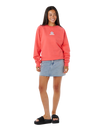 Luxe Surf Raglan Sweatshirt in Watermelon