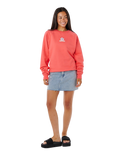 Luxe Surf Raglan Sweatshirt in Watermelon