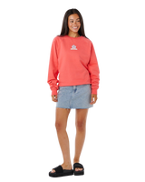Luxe Surf Raglan Sweatshirt in Watermelon