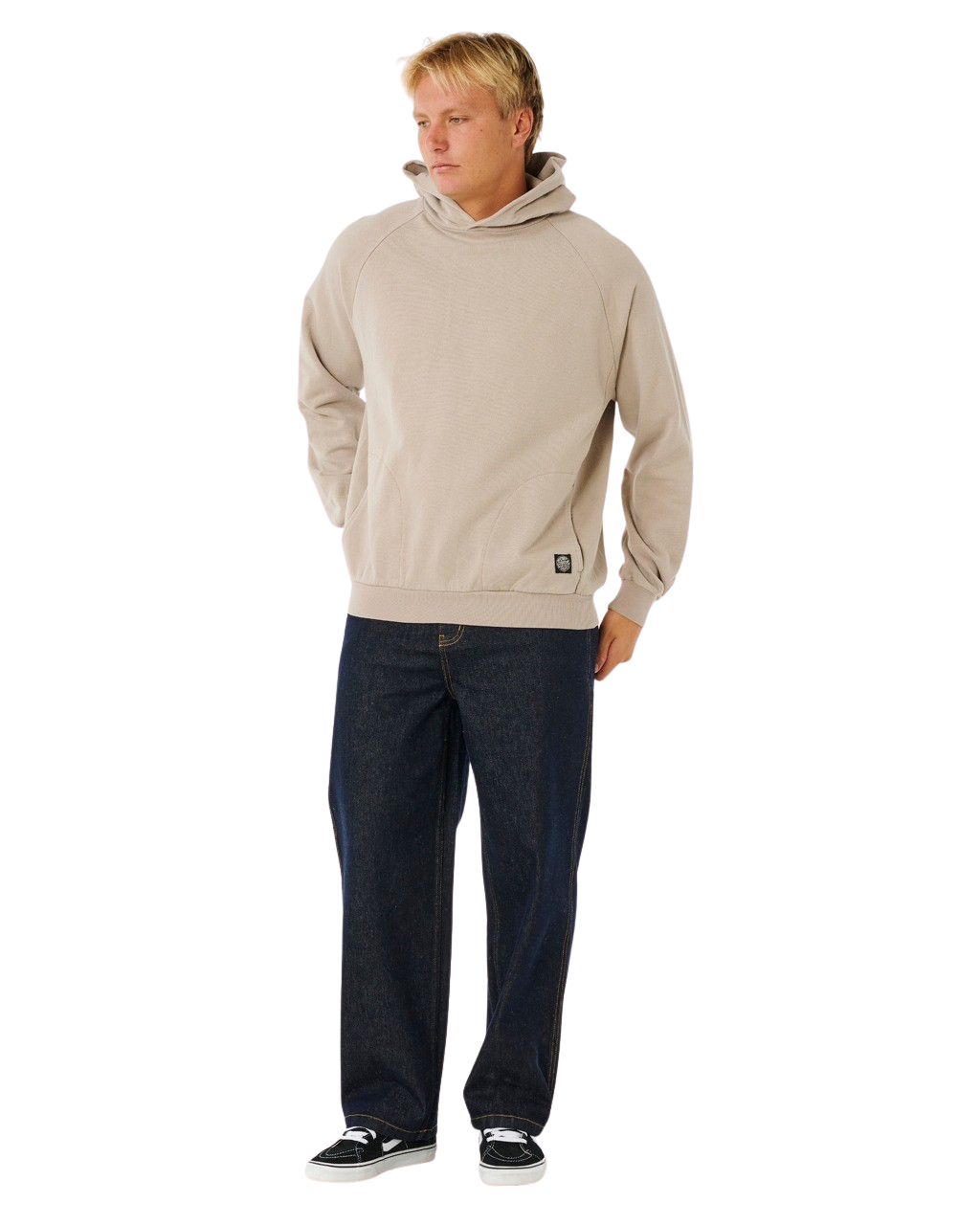 Premium Surf Hoodie in Stone
