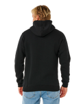 The Rip Curl Mens Classic Surf Hoodie in Black