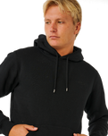 The Rip Curl Mens Classic Surf Hoodie in Black