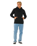 The Rip Curl Mens Classic Surf Hoodie in Black