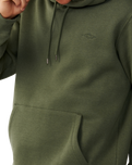 The Rip Curl Mens Classic Surf Hoodie in Dark Olive